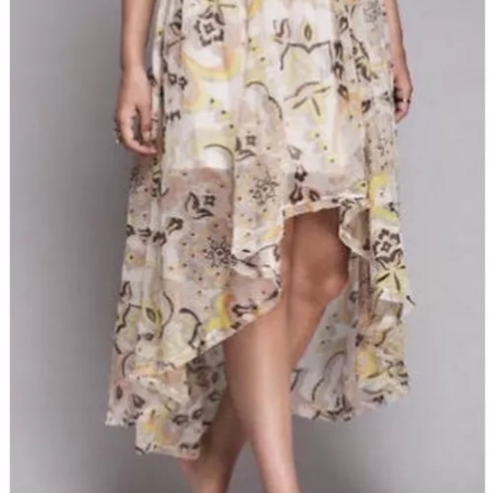SALE Free People NWOT XS falling skies floral skirt
